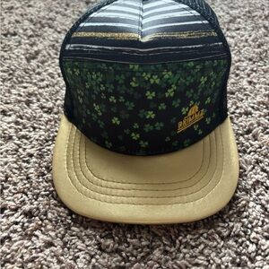 Brimmz St. Patrick’s Day Black and Gold Shamrock Cap